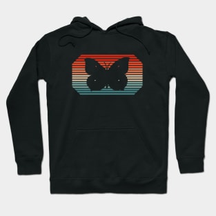 Retro butterfly design brimstone flower Hoodie